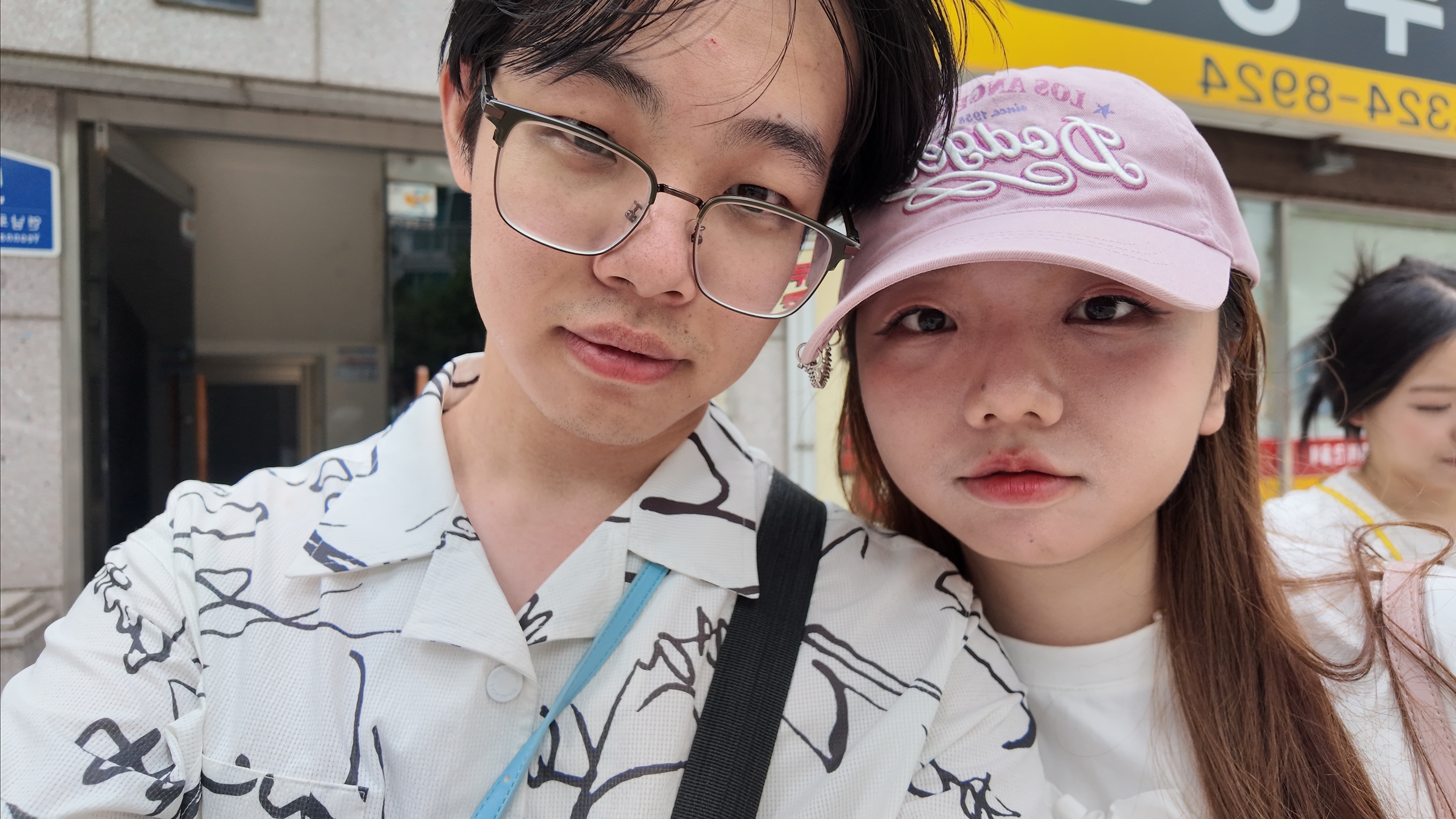 我和小叶在首尔的合照